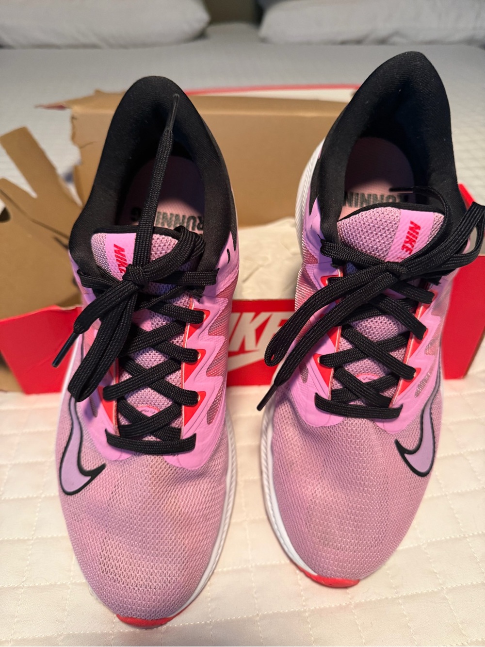Nike Women’s Pink and Black Athletic Running Shoes